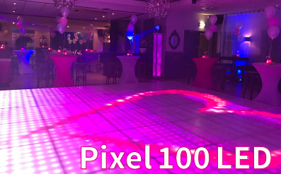 Verlichte LED dansvloer PIXEL 100